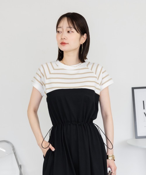 RCD(アールシーディー)の「ビスチェコンビワンピース(ワンピース・レディース・ホワイト系その他6/ホワイト×ブラック/ホワイト系その他7/ブラック系その他3/ホワイト×ライトグレー・LL~3L/4L~5L/M-L)」の15枚目の写真