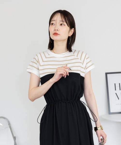 RCD(アールシーディー)の「ビスチェコンビワンピース(ワンピース・レディース・ホワイト系その他6/ホワイト×ブラック/ホワイト系その他7/ブラック系その他3/ホワイト×ライトグレー・LL~3L/4L~5L/M-L)」の16枚目の写真