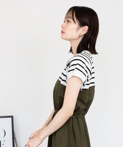 RCD(アールシーディー)の「ビスチェコンビワンピース(ワンピース・レディース・ホワイト系その他6/ホワイト×ブラック/ホワイト系その他7/ブラック系その他3/ホワイト×ライトグレー・LL~3L/4L~5L/M-L)」の9枚目の写真
