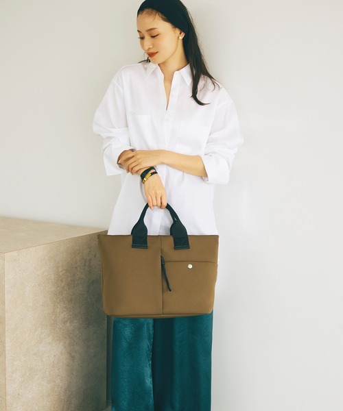 Breath TOPKAPI（ブレストプカピ）の「【Breath TOPKAPI】SORT ソート ネオプレン 2way A4 トートバッグ（トートバッグ・レディース・ダークブラウン/カーキブラウン/ブラック・FREE）」の5枚目の写真