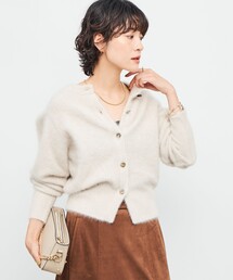 Laraaji | FOXカシミヤボックス袖2WAYカーディガン(カーディガン/ボレロ)
