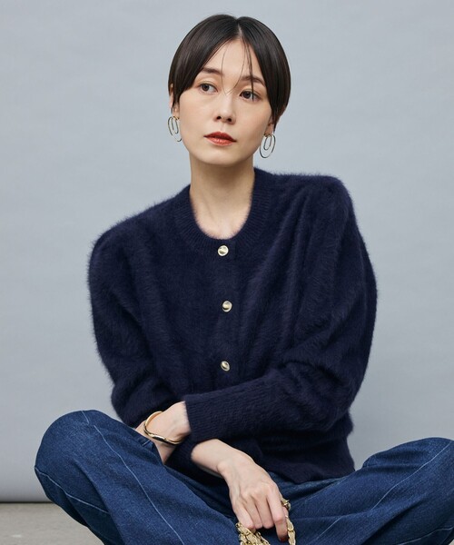 Laraaji(ララージ)の「カシミヤボックス袖2WAYカーディガン(カーディガン/ボレロ・レディース・ブラウン/ネイビー/ベージュ・38)」の3枚目の写真