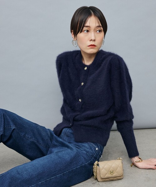 Laraaji(ララージ)の「カシミヤボックス袖2WAYカーディガン(カーディガン/ボレロ・レディース・ブラウン/ネイビー/ベージュ・38)」の6枚目の写真