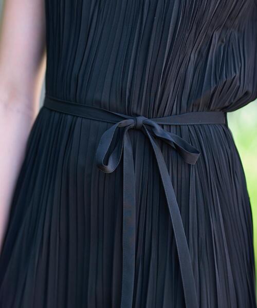 DRESSTERIOR(ドレステリア)の「【洗える/オンオフ】プリーツノースリーブワンピース(ワンピース・レディース・ブラック/ダークパープル・38/36/34)」の9枚目の写真
