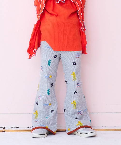 総柄ワッフルパイピングフレア－パンツ（その他パンツ）｜MARKEY'S