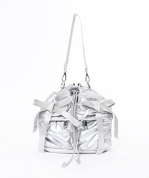 【美品】Narcissus ナルシス　マルチショルダー　バッグ　カバン　シルバー Narcissus｜ナルシスのバッグ通販 - ZOZOTOWN