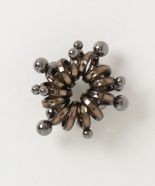 ROOPTOKYO（ループトウキョウ）の「ポップデザイン ヘアゴム（ヘアゴム・レディース・シルバー系2/シルバー系4/ダークブラウン/シルバー系1/シルバー系3/ブラック・FREE）」の3枚目の写真