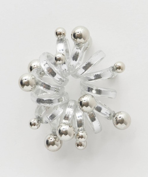 ROOPTOKYO（ループトウキョウ）の「ポップデザイン ヘアゴム（ヘアゴム・レディース・シルバー系2/シルバー系4/ダークブラウン/シルバー系1/シルバー系3/ブラック・FREE）」の4枚目の写真