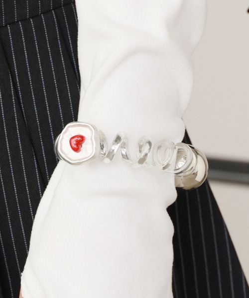 ROOPTOKYO（ループトウキョウ）の「ポップデザイン ヘアゴム（ヘアゴム・レディース・シルバー系2/シルバー系4/ダークブラウン/シルバー系1/シルバー系3/ブラック・FREE）」の5枚目の写真