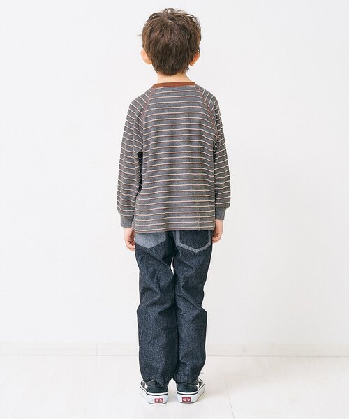 apres les cours(アプレレクール)の「ワンポイントロゴワッフルTシャツ(Tシャツ/カットソー・キッズ・その他2/ラベンダー/アイボリー/グレー・80/90/100/130/110/120)」の6枚目の写真