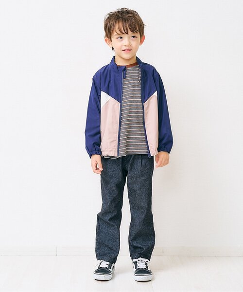 apres les cours(アプレレクール)の「ワンポイントロゴワッフルTシャツ(Tシャツ/カットソー・キッズ・その他2/ラベンダー/アイボリー/グレー・80/90/100/130/110/120)」の7枚目の写真