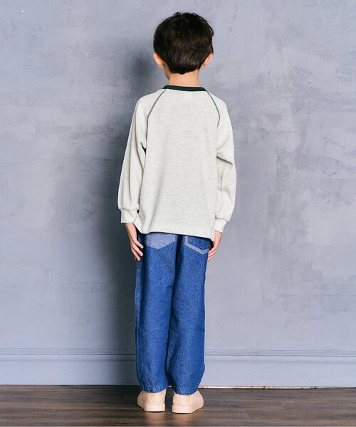 apres les cours(アプレレクール)の「ワンポイントロゴワッフルTシャツ(Tシャツ/カットソー・キッズ・その他2/ラベンダー/アイボリー/グレー・80/90/100/130/110/120)」の9枚目の写真