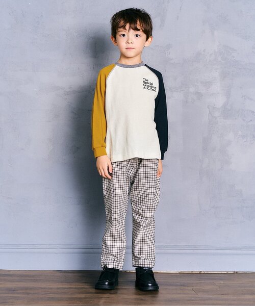 apres les cours(アプレレクール)の「ワンポイントロゴワッフルTシャツ(Tシャツ/カットソー・キッズ・その他2/ラベンダー/アイボリー/グレー・80/90/100/130/110/120)」の11枚目の写真