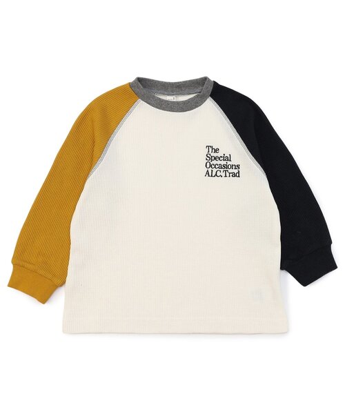 apres les cours(アプレレクール)の「ワンポイントロゴワッフルTシャツ(Tシャツ/カットソー・キッズ・その他2/ラベンダー/アイボリー/グレー・80/90/100/130/110/120)」の22枚目の写真