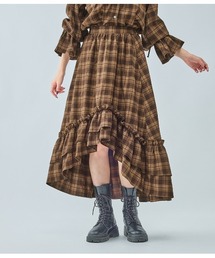 PEACH JOHN（ピーチジョン）の「ラッフルチェックフレアスカート（スカート）」