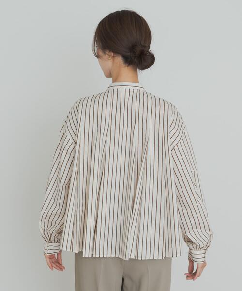 アーバンリサーチドアーズ ストライプリボンフレアブラウス 25SS 今期 URBAN RESEARCH DOORS ブラウス シャツ ストライプリボンフレア