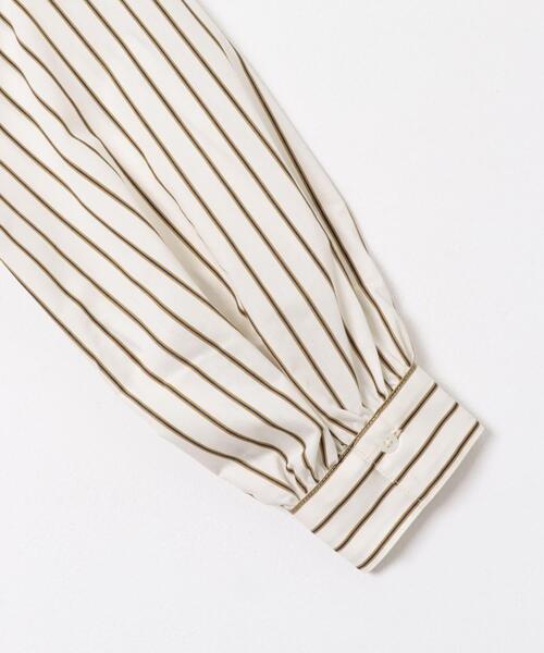 URBAN RESEARCH DOORS(アーバンリサーチドアーズ)の「ストライプリボンフレアブラウス(シャツ/ブラウス・レディース・ブルー系その他/オフホワイト・MEDIUM)」の14枚目の写真