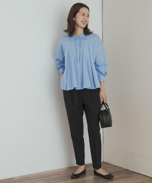 セール】ストライプリボンフレアブラウス（シャツ/ブラウス）｜URBAN