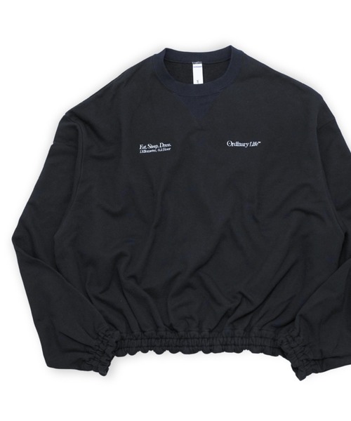 SHINYAKOZUKA(シンヤコヅカ)の「【SHINYAKOZUKA】 ORDINARY HOME HIS CREW(スウェット・メンズ・グレー/ブラック・MEDIUM/SMALL/X-SMALL)」の2枚目の写真
