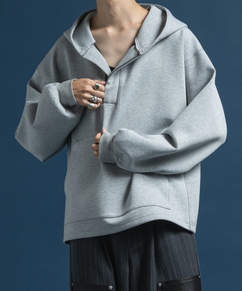 CASPER JOHN（キャスパージョン）の「Skipper zip parka / スキッパージップパーカー（パーカー・メンズ・グレー/ブラック/マスタード・LARGE/MEDIUM/SMALL/X-SMALL）」の13枚目の写真