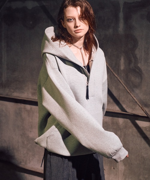 CASPER JOHN（キャスパージョン）の「Skipper zip parka / スキッパージップパーカー（パーカー・メンズ・グレー/ブラック/マスタード・LARGE/MEDIUM/SMALL/X-SMALL）」の7枚目の写真