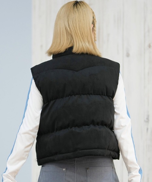 RVCA(ルーカ)の「RVCA/ルーカ DEVON SUEDET PUFFER VEST ベスト BF044-755(ベスト・レディース・ブラウン/ブラック・M/S)」の4枚目の写真