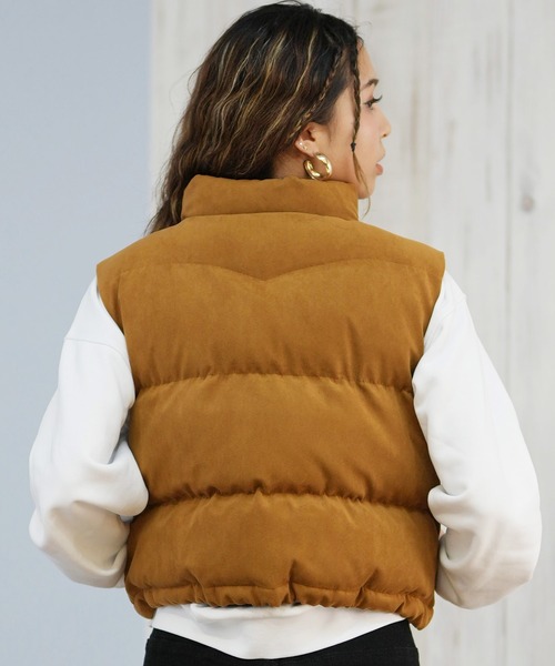 RVCA(ルーカ)の「RVCA/ルーカ DEVON SUEDET PUFFER VEST ベスト BF044-755(ベスト・レディース・ブラウン/ブラック・M/S)」の10枚目の写真