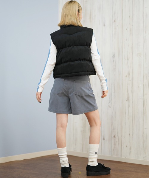 RVCA(ルーカ)の「RVCA/ルーカ DEVON SUEDET PUFFER VEST ベスト BF044-755(ベスト・レディース・ブラウン/ブラック・M/S)」の6枚目の写真