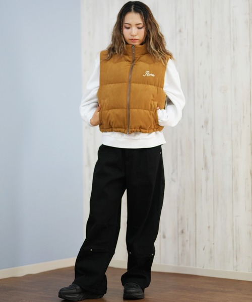 RVCA(ルーカ)の「RVCA/ルーカ DEVON SUEDET PUFFER VEST ベスト BF044-755(ベスト・レディース・ブラウン/ブラック・M/S)」の11枚目の写真