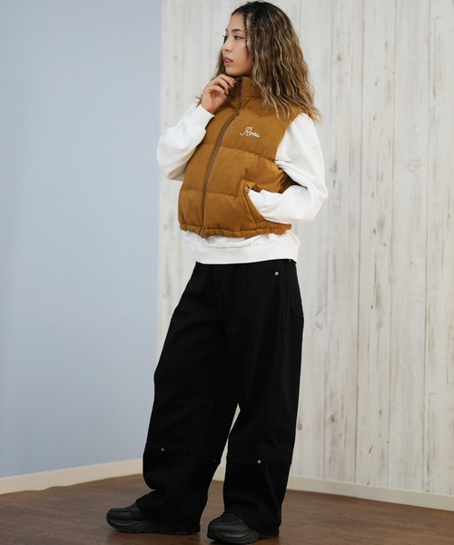 RVCA(ルーカ)の「RVCA/ルーカ DEVON SUEDET PUFFER VEST ベスト BF044-755(ベスト・レディース・ブラウン/ブラック・M/S)」の13枚目の写真