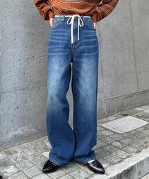 CIAOPANIC TYPY | 【HENRY】vintagedenim/ウエスト紐ベルト付きワイドデニム(デニムパンツ)
