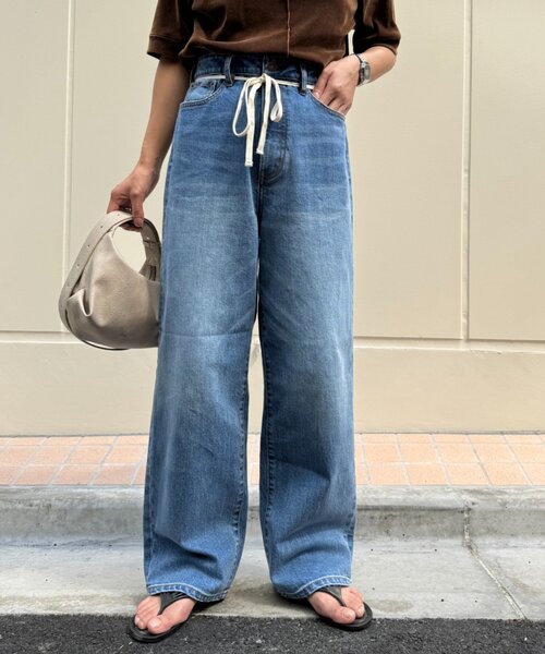 CIAOPANIC TYPY（チャオパニックティピー）の「【HENRY】vintagedenim/ウエスト紐ベルト付きワイドデニム（デニムパンツ・レディース・ブルー/ネイビー・LARGE/MEDIUM/SMALL/X-SMALL）」の16枚目の写真