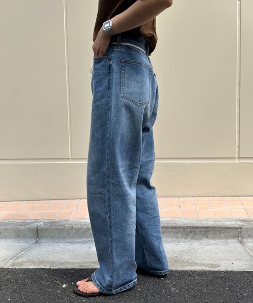 CIAOPANIC TYPY（チャオパニックティピー）の「【HENRY】vintagedenim/ウエスト紐ベルト付きワイドデニム（デニムパンツ・レディース・ブルー/ネイビー・LARGE/MEDIUM/SMALL/X-SMALL）」の17枚目の写真
