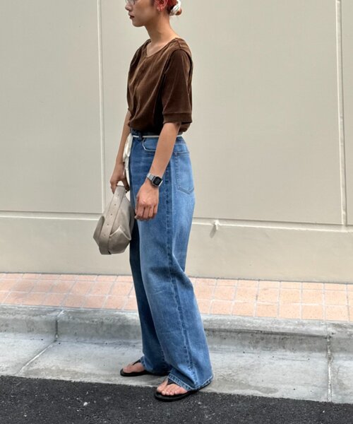 CIAOPANIC TYPY（チャオパニックティピー）の「【HENRY】vintagedenim/ウエスト紐ベルト付きワイドデニム（デニムパンツ・レディース・ブルー/ネイビー・LARGE/MEDIUM/SMALL/X-SMALL）」の12枚目の写真