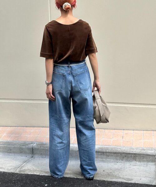 CIAOPANIC TYPY（チャオパニックティピー）の「【HENRY】vintagedenim/ウエスト紐ベルト付きワイドデニム（デニムパンツ・レディース・ブルー/ネイビー・LARGE/MEDIUM/SMALL/X-SMALL）」の13枚目の写真