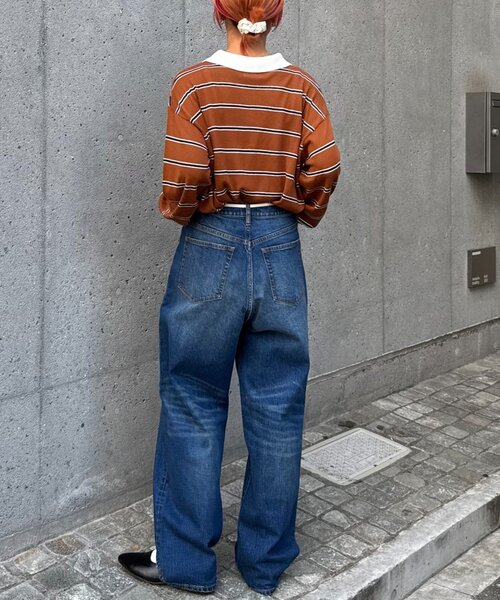 CIAOPANIC TYPY（チャオパニックティピー）の「【HENRY】vintagedenim/ウエスト紐ベルト付きワイドデニム（デニムパンツ・レディース・ブルー/ネイビー・LARGE/MEDIUM/SMALL/X-SMALL）」の22枚目の写真