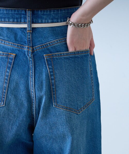 CIAOPANIC TYPY（チャオパニックティピー）の「【HENRY】vintagedenim/ウエスト紐ベルト付きワイドデニム（デニムパンツ・レディース・ブルー/ネイビー・LARGE/MEDIUM/SMALL/X-SMALL）」の21枚目の写真