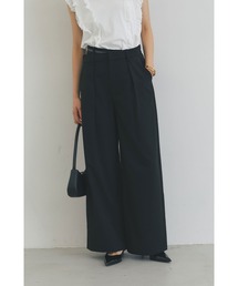 &. NOSTALGIA | ダブルベルトタックワイドパンツ(スラックス)