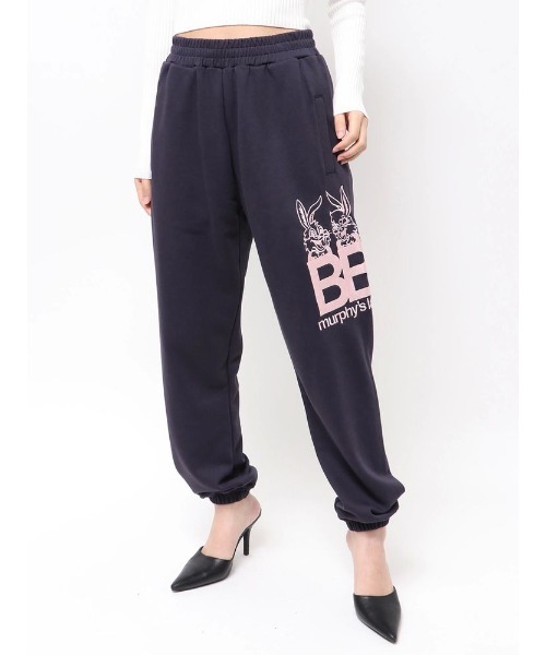 GYDA(ジェイダ)の「【WEB限定】Murphy’s BUNNYスウェットジョガーパンツ(スウェットパンツ・レディース・オフホワイト/ネイビー/ブラック・FREE)」の3枚目の写真