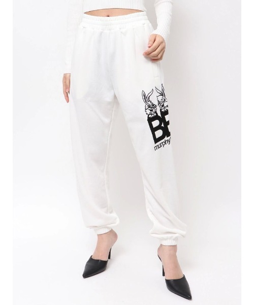 GYDA(ジェイダ)の「【WEB限定】Murphy’s BUNNYスウェットジョガーパンツ(スウェットパンツ・レディース・オフホワイト/ネイビー/ブラック・FREE)」の1枚目の写真