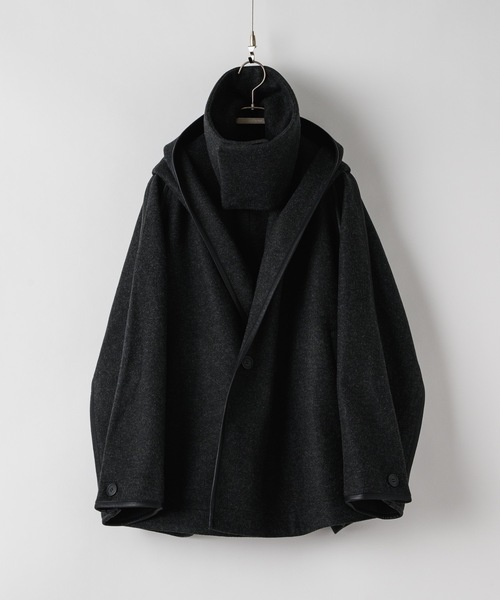 CASPER JOHN（キャスパージョン）の「Stole robe coat / ストールローブコート（チェスターコート・メンズ・ブラウン/ブラック・LARGE/MEDIUM/SMALL/X-SMALL）」の13枚目の写真