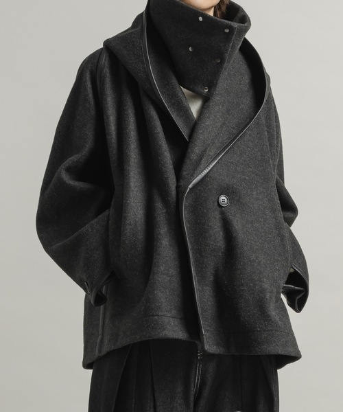 CASPER JOHN（キャスパージョン）の「Stole robe coat / ストールローブコート（チェスターコート・メンズ・ブラウン/ブラック・LARGE/MEDIUM/SMALL/X-SMALL）」の15枚目の写真