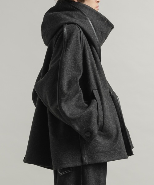 CASPER JOHN（キャスパージョン）の「Stole robe coat / ストールローブコート（チェスターコート・メンズ・ブラウン/ブラック・LARGE/MEDIUM/SMALL/X-SMALL）」の16枚目の写真