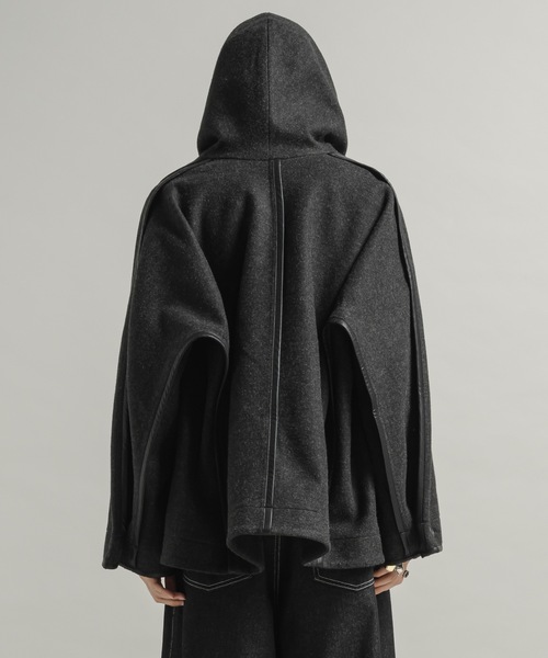 CASPER JOHN（キャスパージョン）の「Stole robe coat / ストールローブコート（チェスターコート・メンズ・ブラウン/ブラック・LARGE/MEDIUM/SMALL/X-SMALL）」の17枚目の写真