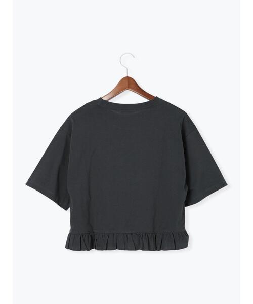 Te chichi TERRASSE（テチチテラス）の「裾フリル刺繍Tシャツ（Tシャツ/カットソー・レディース・イエロー/チャコールグレー/オフホワイト・F）」の12枚目の写真