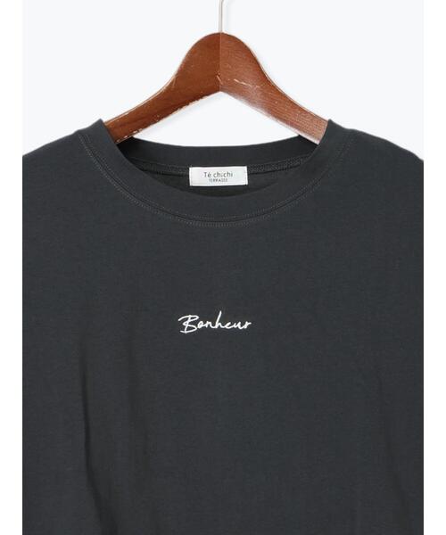 Te chichi TERRASSE（テチチテラス）の「裾フリル刺繍Tシャツ（Tシャツ/カットソー・レディース・イエロー/チャコールグレー/オフホワイト・F）」の13枚目の写真