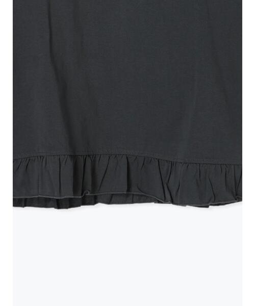 Te chichi TERRASSE（テチチテラス）の「裾フリル刺繍Tシャツ（Tシャツ/カットソー・レディース・イエロー/チャコールグレー/オフホワイト・F）」の4枚目の写真