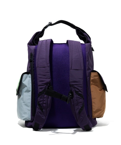 ポリエステル タフタ 2WAYロールトップデイバッグ（バックパック