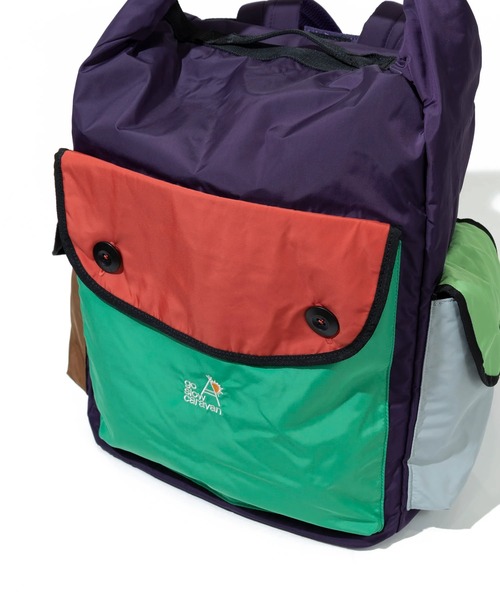 ポリエステル タフタ 2WAYロールトップデイバッグ（バックパック