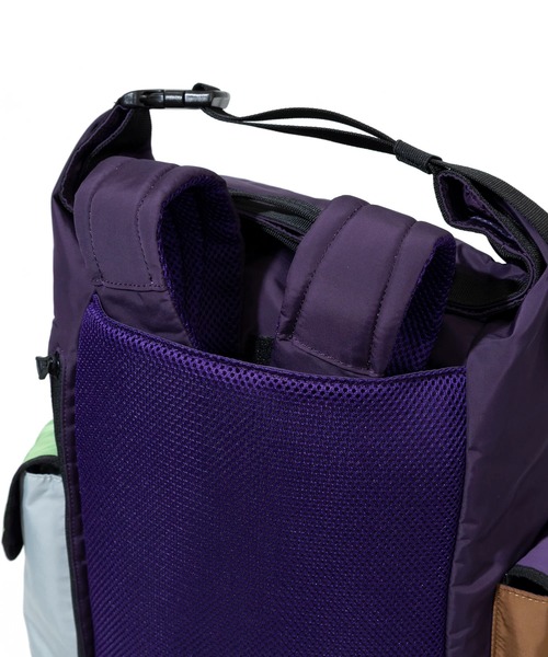 ポリエステル タフタ 2WAYロールトップデイバッグ（バックパック